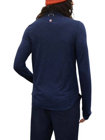 ACAI Freeform Quarter Zip Jumper - view 2, Deep Navy