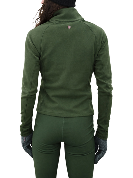 ACAI Endurasoft Full Zip Water Resistant Layer - view 2, Woodland Green