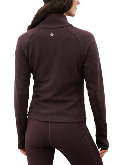 ACAI Endurasoft Full Zip Water Resistant Layer - view 2, Chocolate Plum