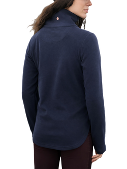 ACAI Endurasoft Quarter Zip Water Repellent Top, Limeade - view 2, Deep Navy