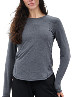 ACAI Essence Long Sleeve Baselayer, Grey Marl