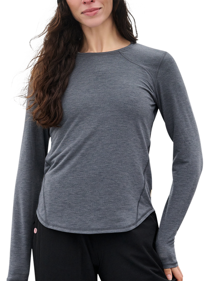ACAI Essence Long Sleeve Baselayer, Grey Marl