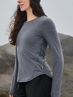 ACAI Essence Long Sleeve Baselayer - view 2, Grey Marl
