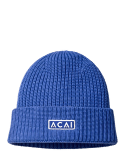 ACAI Women's Merino Wool Blend Beanie, Baja Blue, Baja Blue