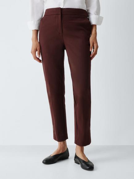 John Lewis Bi-Stretch Skinny Trousers containing LENZING™ ECOVERO™ Viscose, Fig, Fig
