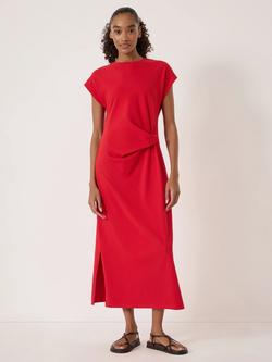 HUSH Athena Twist Detail Dress, True Red, True Red