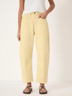 HUSH Cordelia Barrel Leg Jeans, Butter Yellow, Butter Yellow