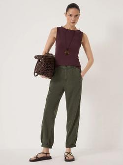 HUSH Anais Slim Fit Washed Joggers, Grey Green - view 2, Grey Green