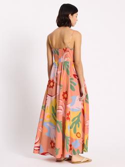 Albaray Tropique Print Maxi Dress, Pink/Multi - view 2, Pink/Multi