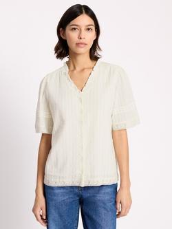 Albaray Dobby Pintuck Sleeve Top, Cream, Cream