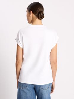 Albaray Extended Shoulder Cap Sleeve T Shirt - view 2, White