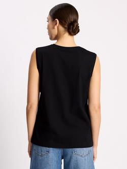 Albaray Extended Shoulder Tank Top, Black - view 2, Black