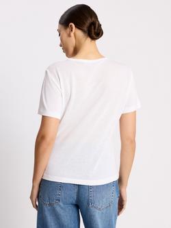 Albaray Crew Neck Slim Fit T-Shirt, White - view 2, White