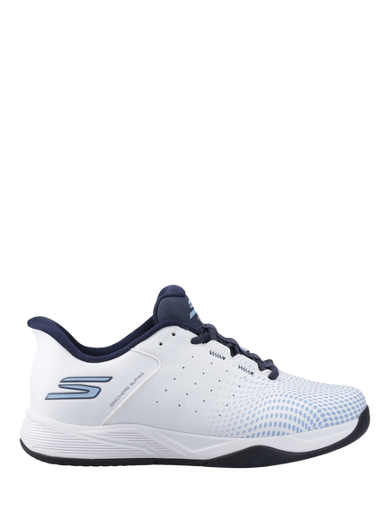 Skechers Slip-ins Relaxed Fit Viper Court Reload Trainers, White, White
