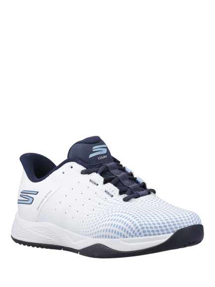 Skechers Slip-ins Relaxed Fit Viper Court Reload Trainers, White - view 2, White