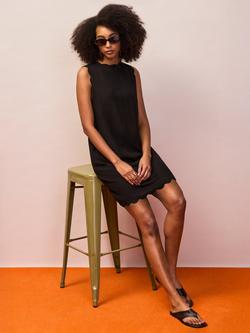 Ro&Zo Scallop Edge Mini Dress - view 2, Black