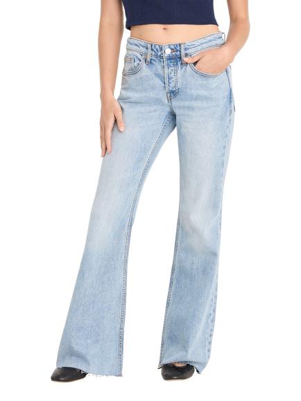 Good American Vintage Low Rise Flared Jeans, Indigo1288 - view 2, Indigo1288