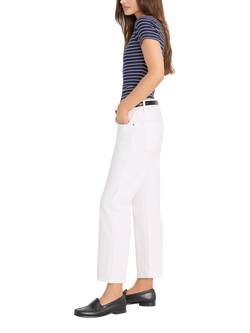 Good American Vintage Mid Rise Straight Leg Ankle Jeans, White - view 2, White001