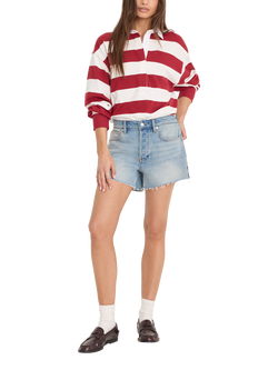 Good American Vintage Mid Rise Denim Shorts, Indigo1264 - view 2, Indigo1264