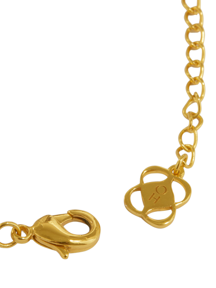 Ottoman Hands Mila Evil Eye and Pearl Beaded Bracelet, Gold - view 2, Gold