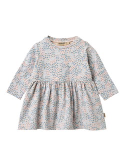 WHEAT Baby Sessa Dotty Jersey Dress, Blue/Multi, Blue/Multi