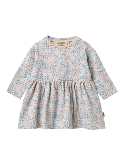 WHEAT Baby Sessa Dotty Jersey Dress, Blue/Multi, Blue/Multi