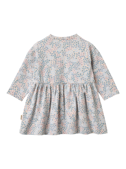 WHEAT Baby Sessa Dotty Jersey Dress, Blue/Multi - view 2, Blue/Multi