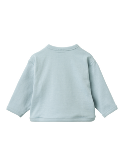 WHEAT Baby Emery Embroidered Whale and Logo Sweatshirt, Sky - view 2, Sky