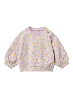 WHEAT Baby Lia Floral Sweatshirt, Lavender, Lavender