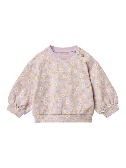 WHEAT Baby Lia Floral Sweatshirt, Lavender, Lavender