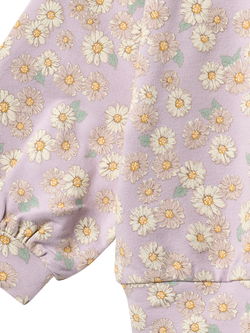 WHEAT Baby Lia Floral Sweatshirt, Lavender - view 2, Lavender