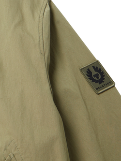 Belstaff Carrier Cotton Blend Bomber Jacket, Fatigue Green - view 2, Fatigue Green