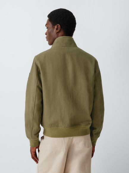 Belstaff Helston Linen Blend Jacket, True Olive - view 2, True Olive