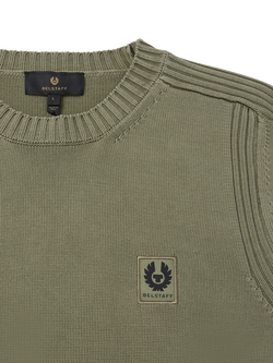 Belstaff Watch Cotton Crew Neck Sweatshirt, Lichen - view 2, Lichen