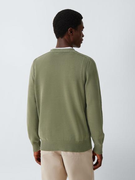 Belstaff Watch Cotton Crew Neck Sweatshirt, Lichen - view 2, Lichen