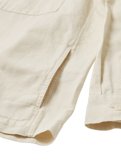 Belstaff Maritime Cotton Linen Blend Overshirt, Silver Birch - view 2, Silver Birch