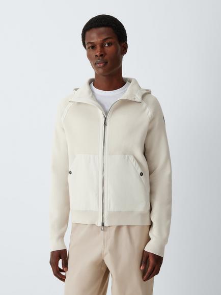 Belstaff Cotton Zip-Through Hoodie, Silver Birch, Silver Birch