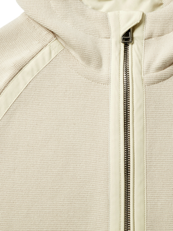 Belstaff Cotton Zip-Through Hoodie, Silver Birch - view 2, Silver Birch