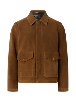 Belstaff Outland Calf Suede Jacket, Cork, Cork