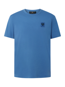 Belstaff Cotton Regular Fit Short Sleeve T-Shirt, Marine Blue, Marine Blue