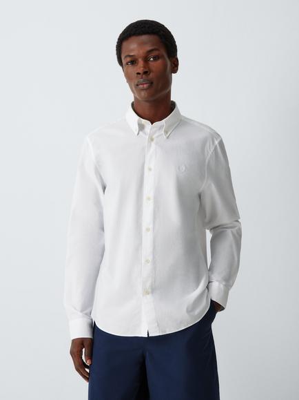 Belstaff Cotton Slim Fit Street Shirt, White, White