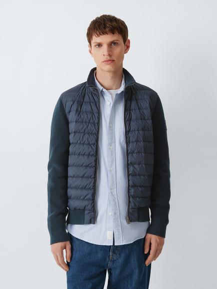 Belstaff Control Cardigan Hyrid Jacket, Dark Ink, Dark Ink
