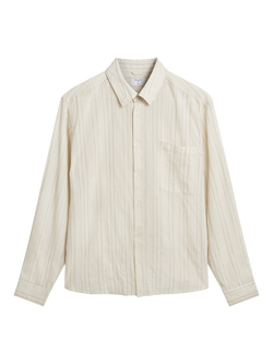 Percival Lorenzo Pearce Stripe Shirt, Ecru, Ecru