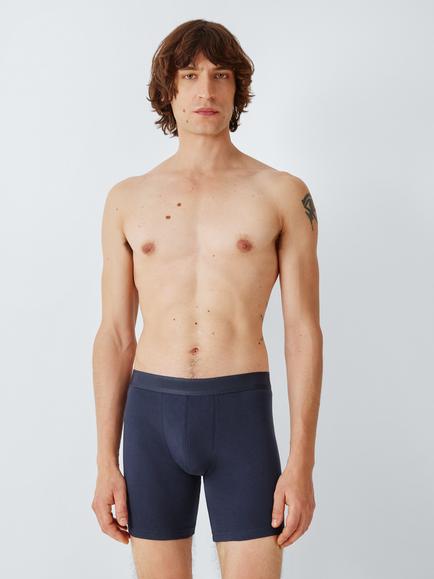 John Lewis GOTS Organic Cotton Long Leg Trunks, Pack of 3, Multi Multi, Multi Multi