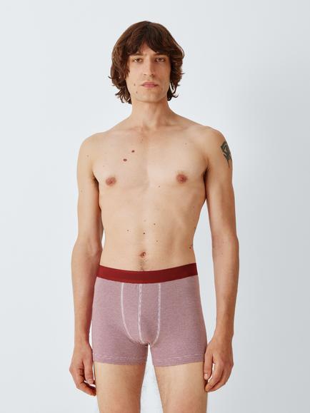 John Lewis GOTS Organic Cotton Stripe Trunks, Pack of 3, Multi Multi, Multi Multi