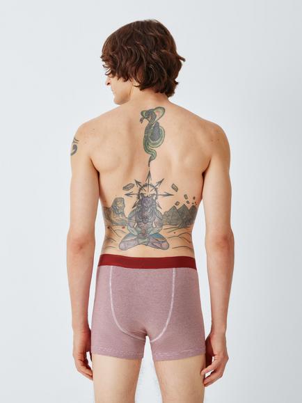 John Lewis GOTS Organic Cotton Stripe Trunks, Pack of 3, Multi Multi - view 2, Multi Multi