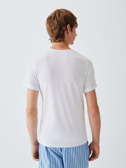 John Lewis Thermal T-Shirt, Pack of 2, White White - view 2, White White