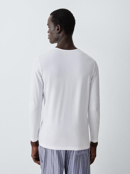 John Lewis Long Sleeve Thermal T-Shirt, White White - view 2, White White