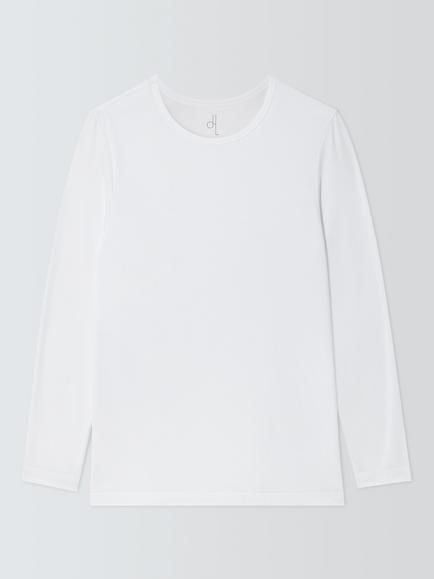 John Lewis Long Sleeve Thermal T-Shirt, White White, White White