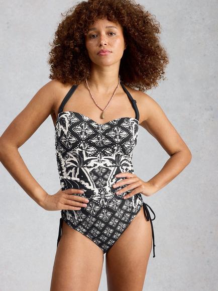 White Stuff Tina Swimsuit, Black, Black